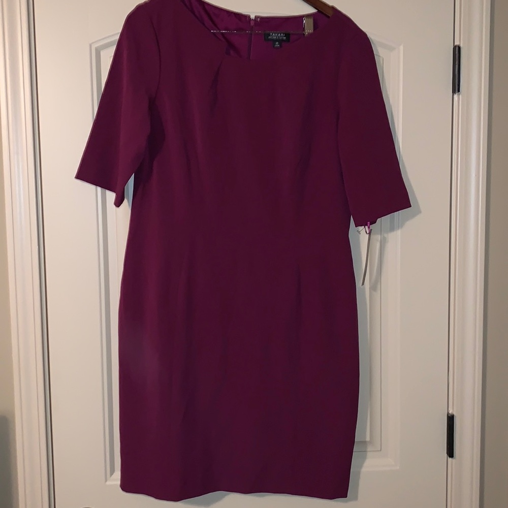 Tahari Rum Raisin Dress